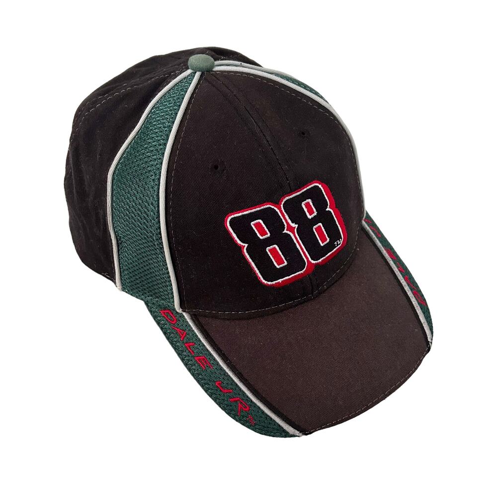 Winners Circle Amp Energy Nascar Dale Jr Black Green Hat